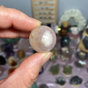 FLOWER AGATE MINI CRYSTAL SPHERE